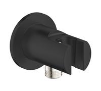 Vitalio Universal coude à encastrer avec support, noir mat (G269622431)