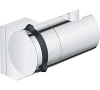 Vitalio Universal Support Mural Pour Douchette, Orientable, A Coller Avec Grohe Quickglue Ou À Visser, Chromé, 26183001