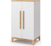 Vitalispa Armoire pour enfants Malia, 70 x 120 cm, Blanc/Chêne