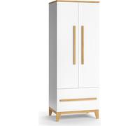 Vitalispa Armoire pour enfants Malia, 70 x 187 cm, Blanc/Chêne