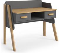 Vitalispa Bureau Malia, 97x51cm, gris/chêne