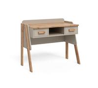 VitaliSpa Bureau Malia, Cachemire/Artisan, 97x51cm avec 2 tiroirs, Hauteur réglable pour Une Configuration Flexible de l’Espace de Travail