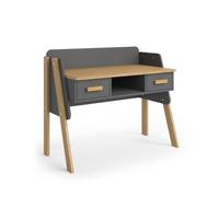 Vitalispa Bureau Malia, 97x51cm, gris/chêne