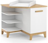 Vitalispa Commode à langer Malia, 85x85.2cm avec porte, blanc/chêne