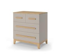 VitaliSpa Commode Malia, Chêne Cachemire, 80x88cm avec 4 tiroirs, Convient pour Le Rangement de vêtements et d’Objets du Quotidien