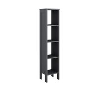 VitaliSpa Étagère pour Enfants Ajaton, Gris, 35.2x159.5cm | pour le rangement des jouets et des livres avec des boîtes pliables