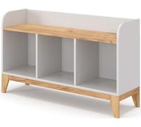 Vitalispa Étagère pour enfants Malia, 107.2 x 63.8 cm, Blanc/Chêne