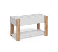 VitaliSpa Étagère pour Enfants Malia, Blanc/Artisan, 80x46cm