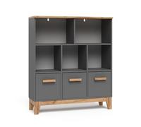 VitaliSpa Étagère pour Enfants Malia, Gris/Artisan, 98.4x113.4cm