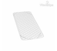 VitaliSpa Housse de matelas lit à sommier tapissier topper 90x200 cm Blanc