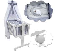 Berceau pour bébé Blanc/Gris Vitalispa