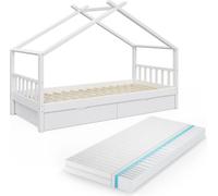 Lit pour enfant, tiroirs et sommier à lattes, 90x200, VITALISPA DESIGN