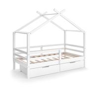 VitaliSpa Lit cabane Luni, Blanc, 160 x 80 cm
