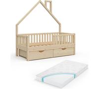 Lit cabane Noemi 34711 Naturel bois