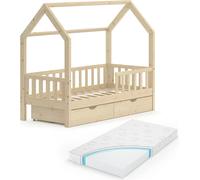 Lit cabane Wiki 34963 Naturel bois
