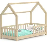 Lit cabane Wiki 34528 Naturel bois