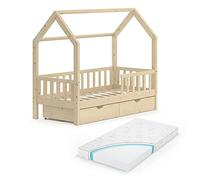 Lit cabane Wiki 34963 Naturel bois G
