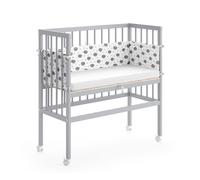 Vitalispa Lit d'appoint Sophie, Gris, 40 x 90 cm 1 rail latéral