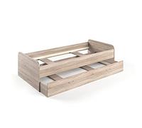 VitaliSpa Lit d'enfant Enzo, Sonoma, 90x200 cm, Extensible des Deux côtés comme lit d’appoint pour Adolescent