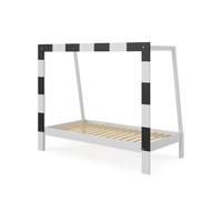 VitaliSpa Lit d'enfant Fußballtor, Blanc, 80x160 cm sans Matelas