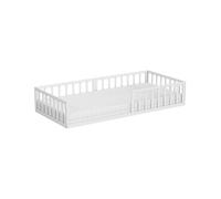 VitaliSpa Lit pour Enfant Minno, Blanc, 90x200 avec Matelas