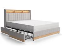 Lit rembourré Nura 51722 Gris