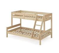 Lit mezzanine Lit superposé Lit pour enfant Everest naturel 120x200 cm VitaliSpa