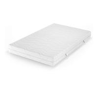 VitaliSpa Matelas en Mousse Froide, Blanc, 120x200cm 20 cm de Hauteur, avec Housse Amovible et Surface de Couchage à élasticité ponctuelle