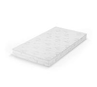VitaliSpa Matelas pour Enfants, Blanc, 80x160cm, avec Housse Amovible et Noyau à élasticité ponctuelle