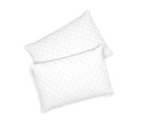 Vitalispa Oreiller, Blanc, 50x75cm Set de 2, avec Housse Amovible et Fermeture éclair intégrée