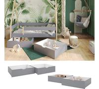 Vitalispa Tiroir à roulettes Bali, 78x61.8cm Lot de 2, Gris