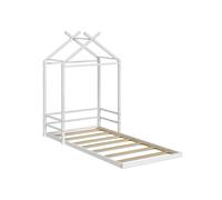 VitaliSpa Vicco Lit cabane Roofy, Blanc, 90x200