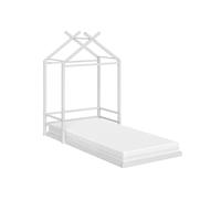 VitaliSpa Vicco Lit cabane Roofy, Blanc, 90x200