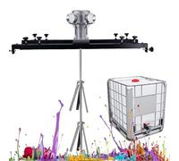 VitalisWorks Agitateurs d'air IBC,Mélangeur de Peinture de réservoir de 1 Tonne,Hélice Repliable,Mélangeur électrique de Baril IBC d'une Tonne,pour agitateur de dissolvant d'encre (Small5cylinders)
