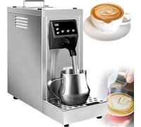 VitalisWorks Frothière à Lait Commerciale, Steamer, 1450W, Machine Automatique à Bulles de Lait, avec réservoir Amovible de 800ML, température réglable de 40°C à 90°C, pour Salon de thé et café