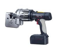 VitalisWorks Poinçonneuse hydraulique Professionnelle 5 en 1, sans Fil 18 V 200 W, incluant 5 Matrices et 2 Batteries de 4 000 mAh, pour percer l;Acier, Le Fer et l;Aluminium.