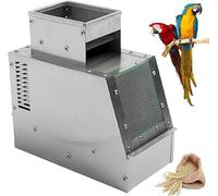 VitalisWorks Séparateur de Grains par soufflage, tamiseur pour Aliments pour Oiseaux, vanneur de Nettoyage de Grains 60-80 kg/h, avec déflecteur réglable, Interrupteur à Deux Vitesses (A)