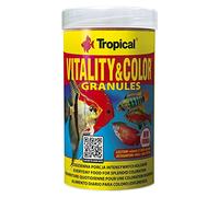 Vitality&Color GRANULES 250ml / 138g - Nourriture granulée rehaussant la Couleur et revitalisante pour Poissons pour Un Usage Quotidien