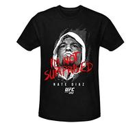 Vitality Homme Chemise Casual en Coton Noir Taille M - UFC Nate Diaz I'm Not Surprised