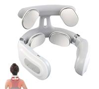 Vitality Magic Pro 2.0 Neck Massager, Vitality Magicpro 2.0 Portable Head Heated Electric Massagers Set with 6 Vibration Modes & 14 Intensity Levels (White)