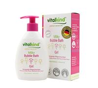 vitalKind Milky Bubble Bath GIRL - soin naturel premium pour enfants. Cosmétiques naturels premium pour les filles par vitalkind. Bain moussant doux pour la peau sensible des enfants.