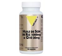 Vit'All+ Huile de Son de Riz 1000mg Q10 60caps