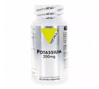 Vitall+ Potassium 200mg 80 Gélules Végétales