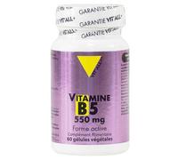Vit'all+ Vitamine B5 550mg 60 gélules végétales