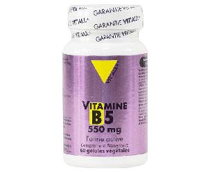Vit'all+ Vitamine B5 550mg 60 gélules végétales