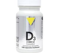 Vitamine D3- 2000UI Cholécalciférol-250 capsules-Vit'all+ - 100