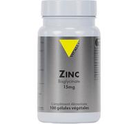 Zinc Bisglycinate 15mg-100 gélules végétales-Vit'all+