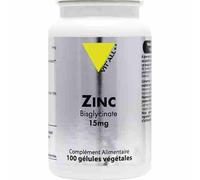 Zinc Bisglycinate 15mg-100 gélules végétales-Vit'all+