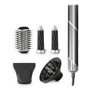VITALmaxx Hair Styler Flex Style & Shine 1500W, Air Curler, Fer à Boucler, Fer à Boucler et Fer à Lisser en Un, 5 Embouts et 3 Niveaux de Température, Remplace les Bigoudis, avec Fonction Mémoire et