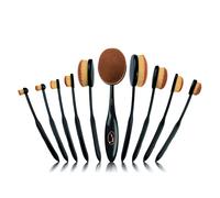 VITALmaxx Lot de 10 pinceaux de maquillage Contouring Deluxe pour le visage professionnel